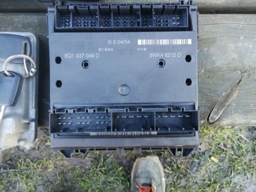 Skoda Fabia I 1.2 ключ зажигания компьютерный комплект Imo