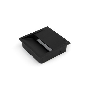 Przepust kablowy kwadratowy 85x85 EMUCA - czarny