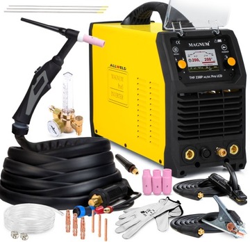 SPAWARKA INWERTEROWA MAGNUM THF 238 PRO LCD TIG AC/DC MMA PULS 200A IGBT