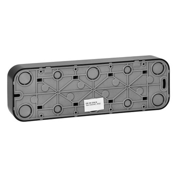 Розетка ToDo 2P+Z четверная, черная ORNO