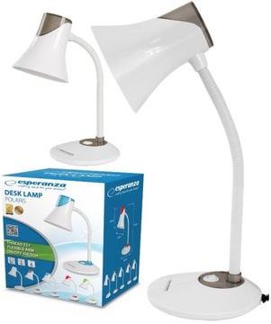 LAMPKA BIURKOWA REGULOWANA SZKOLNA LAMPA NA BIURKO LED DO POKOJU E27