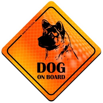 MAGNES ODBLASKOWY DOG ON BOARD PIES NA POKŁADZIE