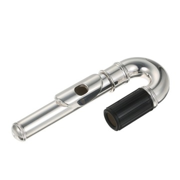 Nickel-Plated Flute Curved Head Joint Musical