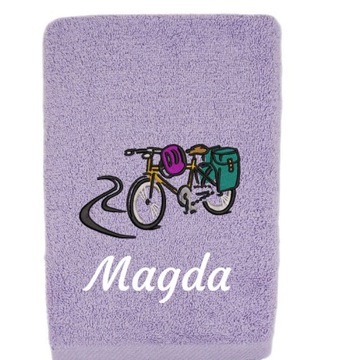 БАННОЕ ПОЛОТЕНЦЕ 140Х70СМ + ВАША ВЫШИВКА - ПОДАРОК ​​ВЕЛОСИПЕДИСТУ