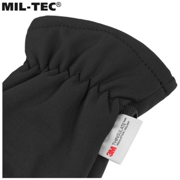 ПЕРЧАТКИ ЗИМНИЕ MIL-TEC SOFTSHELL THINSULATE TOUCH ЗИМНИЕ, ЧЕРНЫЕ M