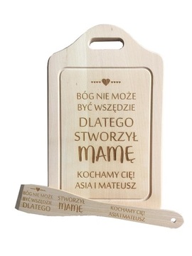 Deska do krojenia bóg nie może być wszędzie grawer