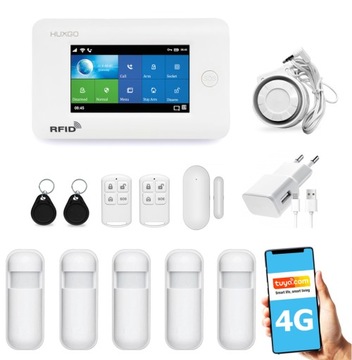 Bezprzewodowy alarm WiFi GSM system TUYA SMART 4G