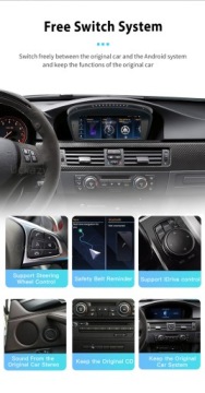 8,9 colio multimedijos ekranas Android 14 BMW E60 E90 CCC su Carplay funkcija, radijas XAD14BMWE60CCC-32 – nuotrauka 8