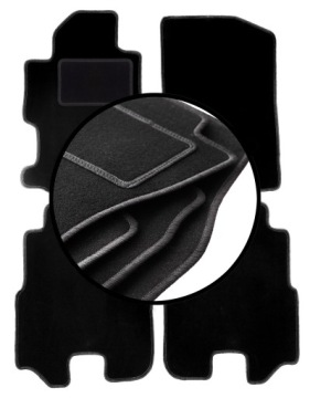 Velurové koberce komplet pro: Honda Fr-v minivan (2004-2009)