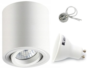 OPRAWA NATYNKOWA HALOGENOWA LED TUBA + GU10 9W