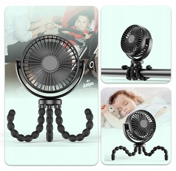 ВЕНТИЛЯТОР для детской коляски USB ВЕНТИЛЯТОР с зажимами