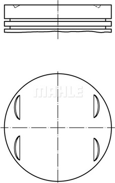 MAHLE 083 13 00 PÍST