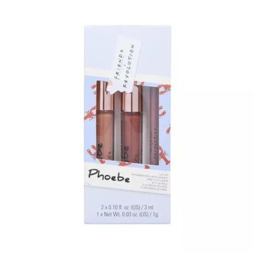 Makeup Revolution Friends Phoebe Lip Kit Zestaw do ust błyszczyk+konturówka