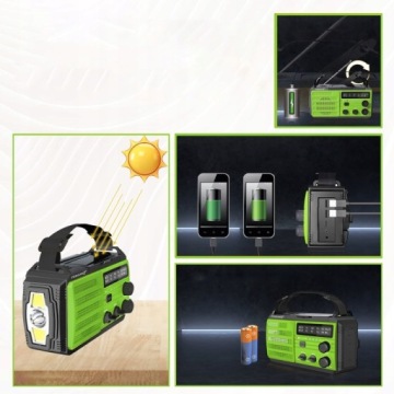 РАДИО ДЛЯ ТЕНТА SOLAR POWERBANK 8000 мАч 72 часа