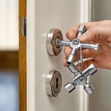 Ключ для шкафа управления KNIPEX МНОГОФУНКЦИОНАЛЬНЫЕ КЛЮЧИ TwinKey 00 11 01