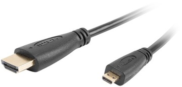 Kabel 1.8m HDMI microHDMI v1.4 FHD 3D 4K Ethernet