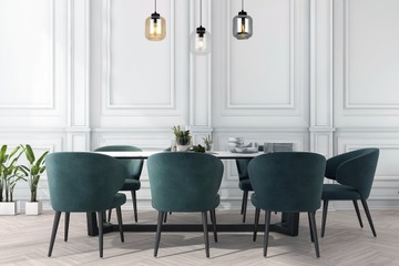 СОВРЕМЕННАЯ ЭЛЕГАНТНАЯ ПОДВЕСНАЯ ЛАМПА СО СТЕКЛЯННЫМ абажуром