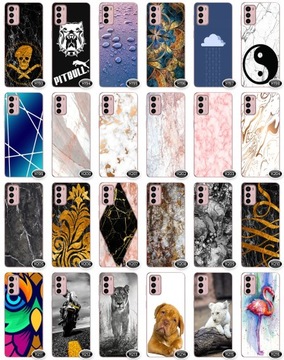 2x Etui z Grafiką Wybór Plecki Obudowa Szkło 9H do Motorola Moto G42