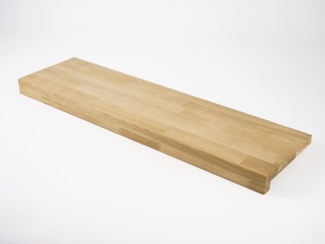 Schody nakładki parapety drewniane dąb A/B lamele mikrowczep 2x25x90 cm