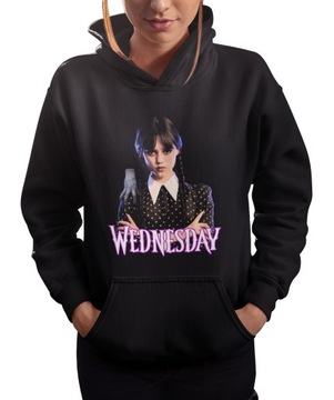 BLUZA DZIECIĘCA Z KAPTUREM WEDNESDAY ADDAMS SERIAL