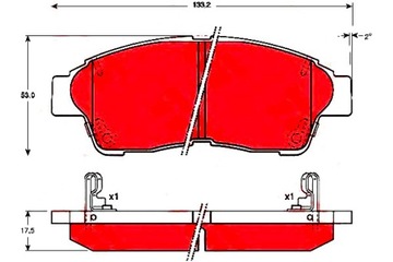 KLOCKI HAMULCOWE TOYOTA PRZÓD PICNIC 2,0 2,2 D 96-