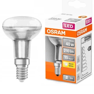 ŻARÓWKA LED REFLEKTOR R50 2,6W=40W E14 2700K OSRAM