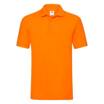 Polo Premium Fruit of the Loom Pomarańczowy 3XL