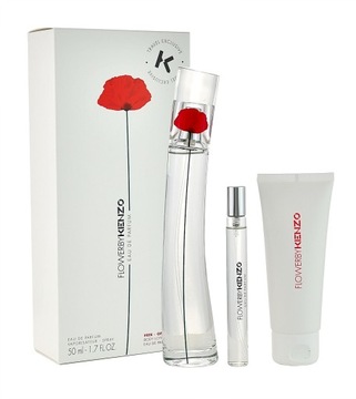 ZESTAW KENZO FLOWER 50ML EDP + 10ML EDP + 75ML BALSAM DO CIAŁA DAMSKIE