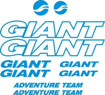 GIANT Adventure Team naklejki 4-6C RÓŻNE KOLORY