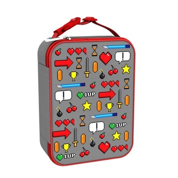 LUNCH BAG TERMICZNY LUNCH BOX TORBA DUŻA ŚNIADANIÓWKA 1-KOMORA GRY ION8