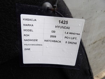 HYUNDAI I30 I POLIČKA KUFRU 1,4B