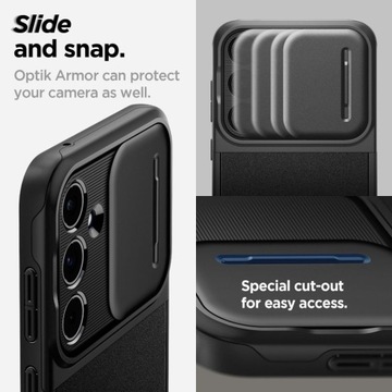 SPIGEN OPTIK ARMOR GALAXY A55 5G ЧЕРНЫЙ
