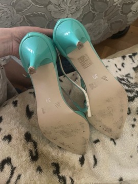 Buty miętowe zielone Venezia 39 sprzączka