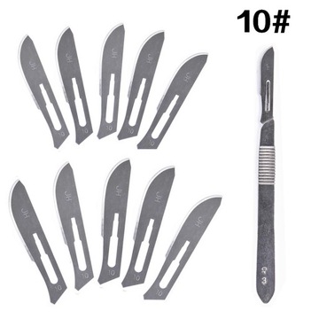 NÓŻ MODELARSKI SKALPEL NOŻYK 10 ostrzy CPU PCB n10