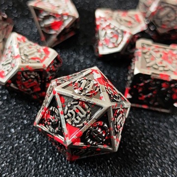 НАБОР «ЖЕРТВОВАНИЕ ПАЛАДИНА» ИЗ 7 МЕТАЛЛИЧЕСКИХ КУБИКОВ ДЛЯ РПГ