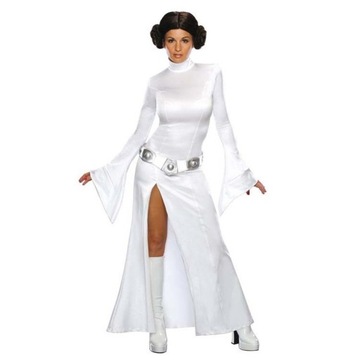 Odzież COS Star Wars, modelka, księżniczka Leia, biała sukienka z długą