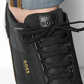 HUGO BOSS męskie sneakersy buty BLACK/GOLD NOWOŚĆ roz.41