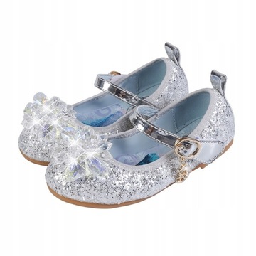 2023 Letnie Dziecięce Skórzane Buty Frozen Elsa