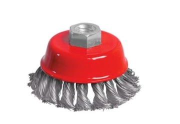 SZCZOTKA DRUCIANA DRUT SKRĘCANY CZOŁOWA M14 65mm NA SZLIFIERKĘ