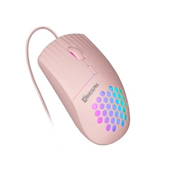 Проводная мышь с сотовой RGB-подсветкой и разрешением 1600 точек на дюйм