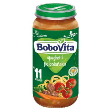 BoboVita Спагеті після По-болонськи - обід по 12. місяця, 250 г -