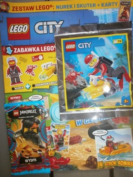 LEGO CITY DIVER + СКУТЕР + КРАБИК + СКЛАД