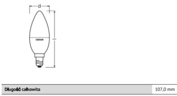 Светодиодная лампа CANDLE E14 4,5 Вт = 25 Вт OSRAM RGBW PILOT