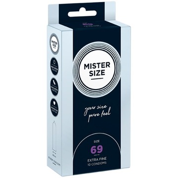 PREZERWATYWY DOPASOWANE - MISTER SIZE 69 MM 10SZT