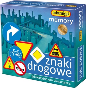 GRA MEMORY ZNAKI DROGOWE PAMIĘCIOWA PAMIĘĆ ADAMIGO