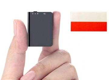 Dyktafon szpiegowski mini 32GB aktywacja głosem + naklejka