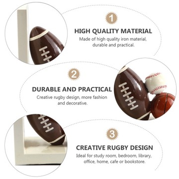 ПОДСТАВКИ ДЛЯ КНИГ КАНТРИ КНИЖНЫЙ ШКАФ ДЕТСКАЯ КОМНАТА МЯЧ ФУТБОЛ ПОДАРОК ​​2