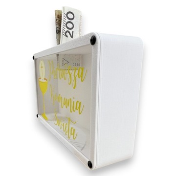 Копилка с графикой ИМЕННО контейнер, подарок Дизайн для Первого Причастия