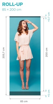 РОЛЛ-АП 85х200, РОЛЛ-АП с печатью 1440 DPI