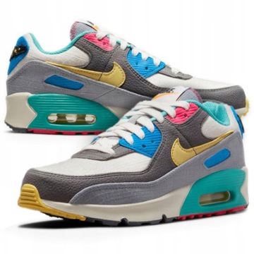 Buty Nike Air Max 90 GS kolorowe DN4415 001 r.36,5